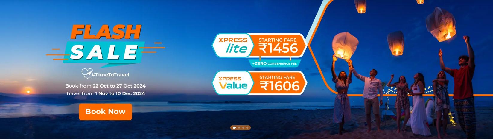 Image of AIR INDIA Flash Sale : Xpress Lite Pack  Starts From ₹1456