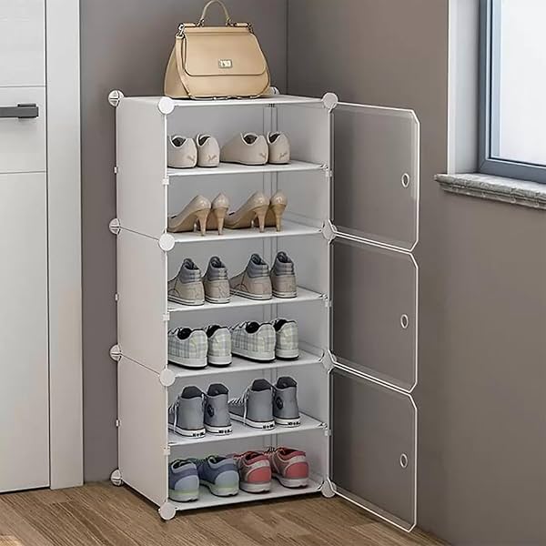 Image of ALOXE 4-Layer Shoe Rack for Home