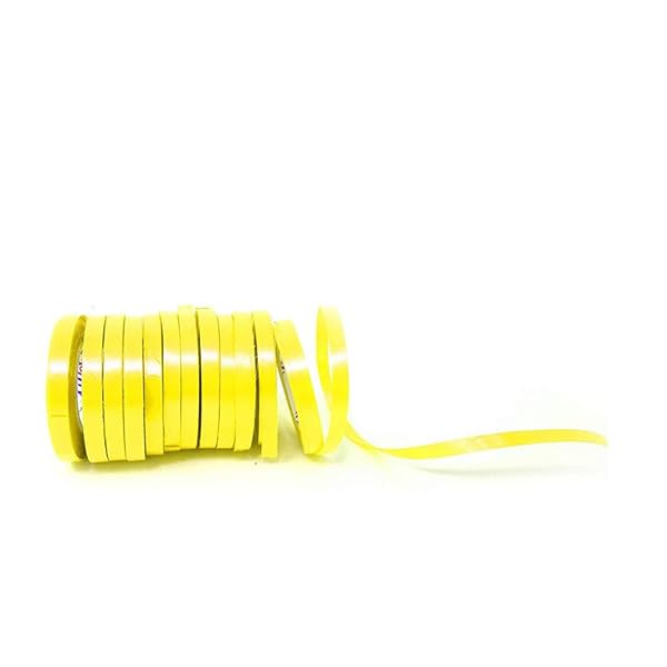 Image of AMFIN® Curling Ribbons for Balloons - Yellow (Pack 12)