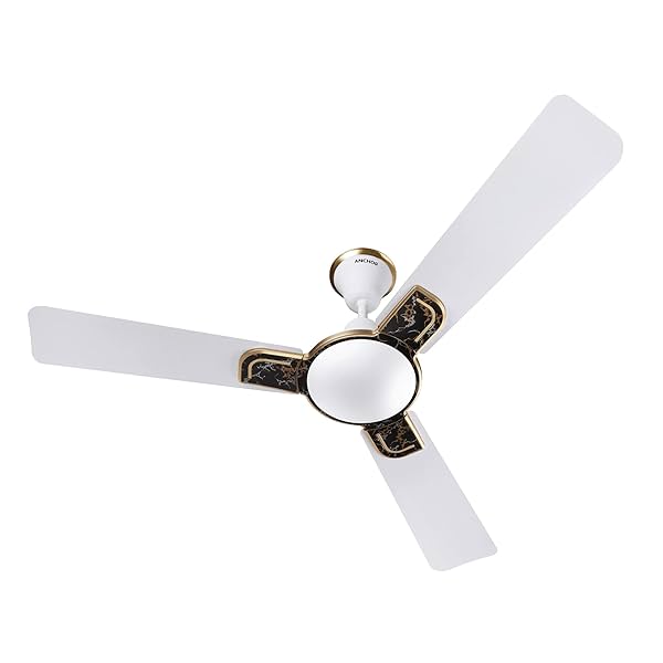 Image of ANCHOR By Panasonic Captor i-Kraft 1200mm Smart IOT Ceiling Fan (White Jet Marble) with Remote