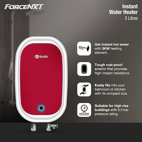 Image of AO Smith ForceNXT Geyser | 3 Litre 3 KW Instant Water Heater