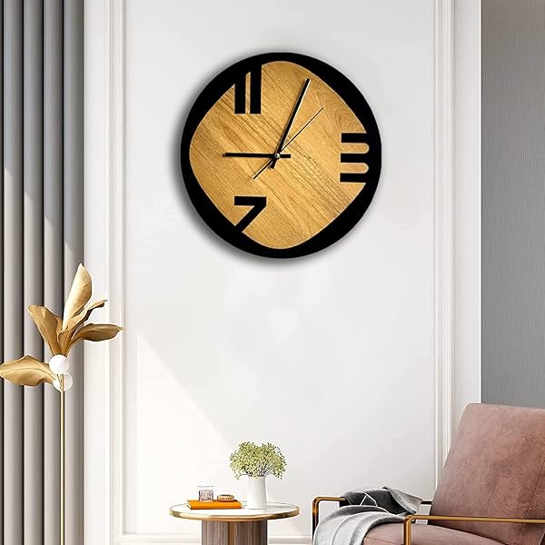 Image of ARTISANS ALLEY Beautiful Round Shape Decorative Wall Clock 