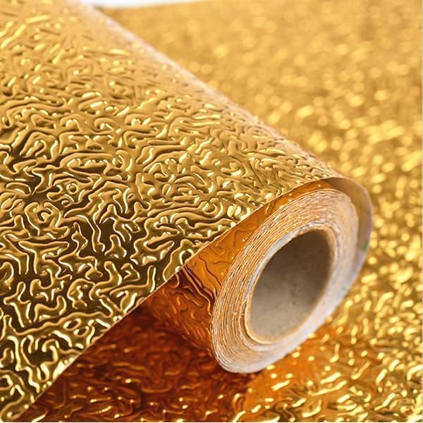 Image of ARTO Golden Oil Proof Waterproof Paper Aluminum Foil Backsplash