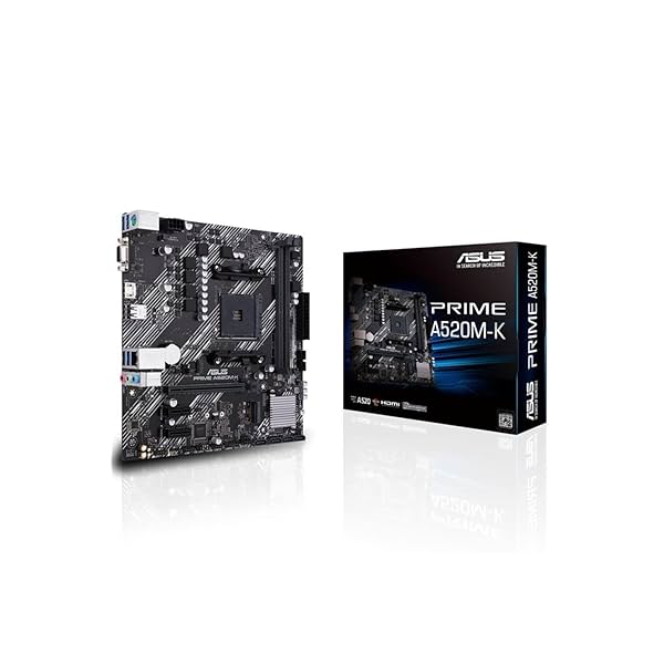 Image of ASUS Prime A520M-K Motherboard with M.2 Support