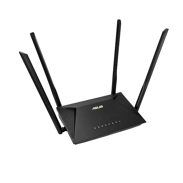 Image of ASUS RT-AX53U (AX1800) Dual Band WiFi 6 Extendable Router, USB, Subscription-Free Network Security