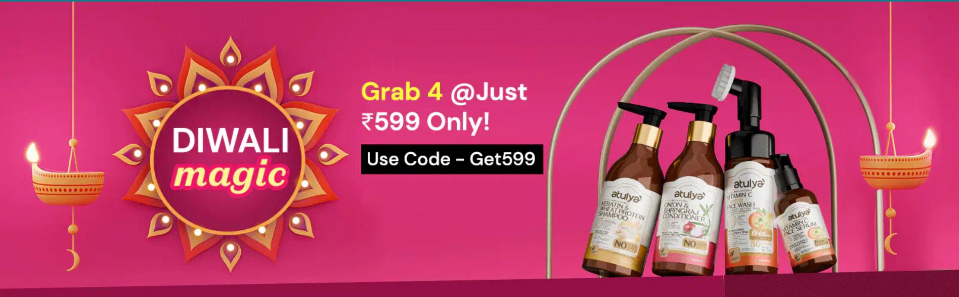 Image of ATULYA Diwali Magic Offer : Buy 4 at ₹599