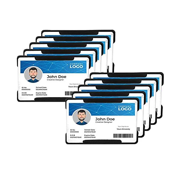 Image of AccuPrints Black ID Card Holder Single Side Holder