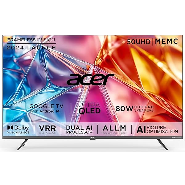 Image of Acer 126 cm Series 4K Ultra HD Smart QLED Google TV 