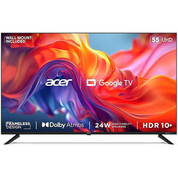 Image of Acer 139 cm (55 inches) G Series 4K Ultra HD Smart LED Google TV AR55GT2851UDFL (Black)