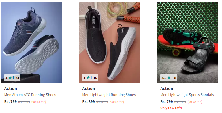 Image of Action Men Footwear Up to 90% Discount