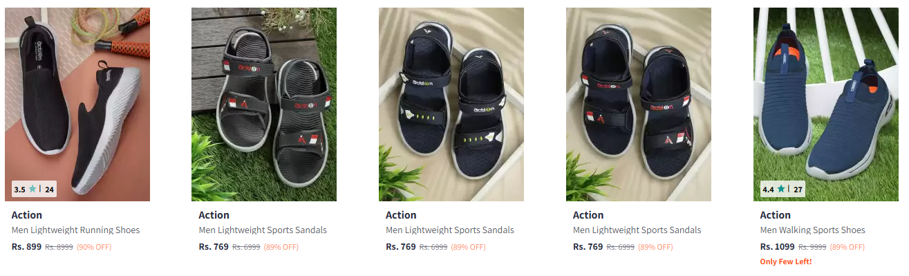 Image of Action Men's Footwear up to 90% Discount