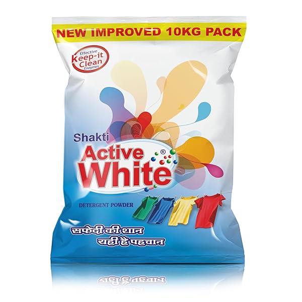 Image of Active White Detergent Powder - 10 kg Family Pack