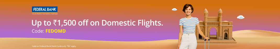 Image of Adani One Flight Bank Offers: Get upto ₹1,500 off on Domestic Flight