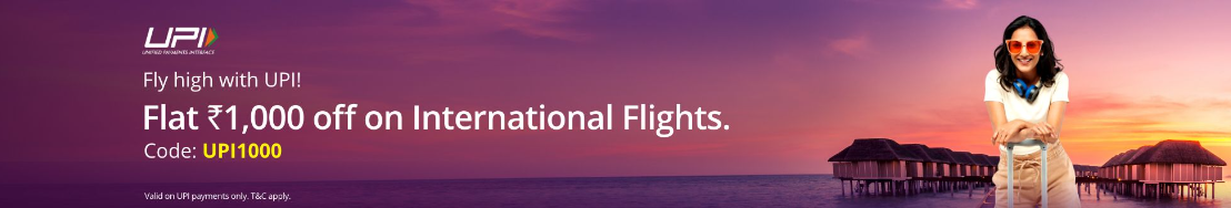 Image of Adani One Flight Offer: Flat ₹1000 off on International Flights