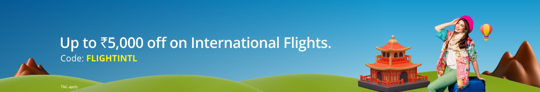 Image of Adani One Flight Offer: Get up to ₹5,000 off on your International Flight Booking