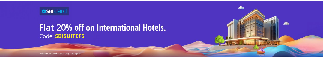 Image of Adani One Hotel Bank Offers: Get 20% off on International Hotel 