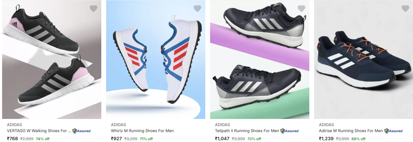 Image of Adidas Men's Shoes Starting @ ₹768 