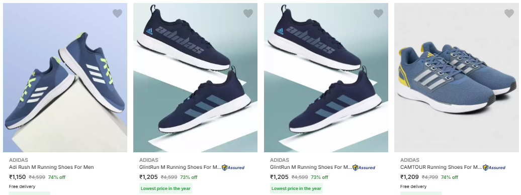 Image of Adidas Men's Shoes upto 74% Discount