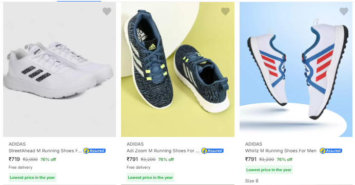 Image of Adidas Sports Shoes from ₹719