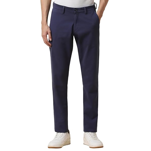 Image of Allen Solly Men Regular Fit Casual Pants