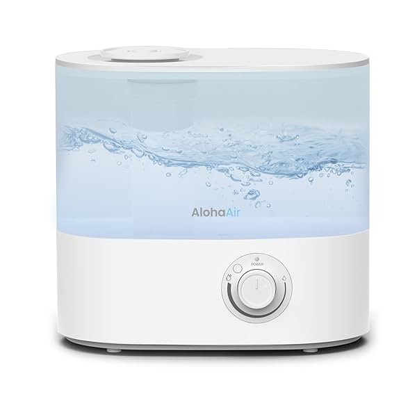 Image of AlohaAir Humidifiers for Room, Cool Mist Top Fill Essential Oil Diffuser, 4.0L Humidifier for Home