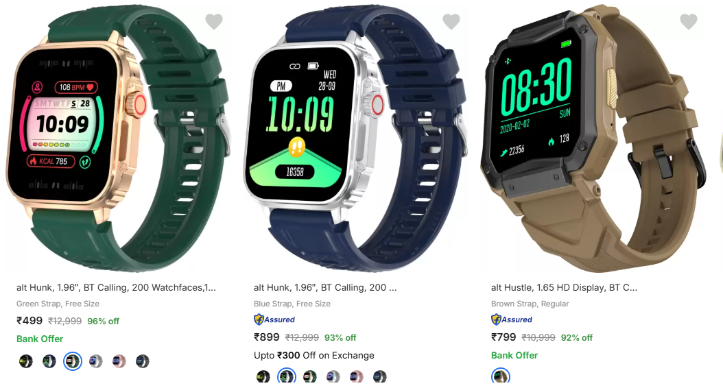 Image of Alt Smart Watches with Bt Calling Starting at just ₹499