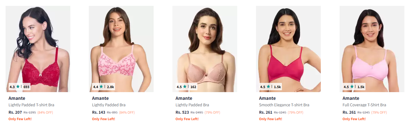 Image of Amante Bra Starting ₹207