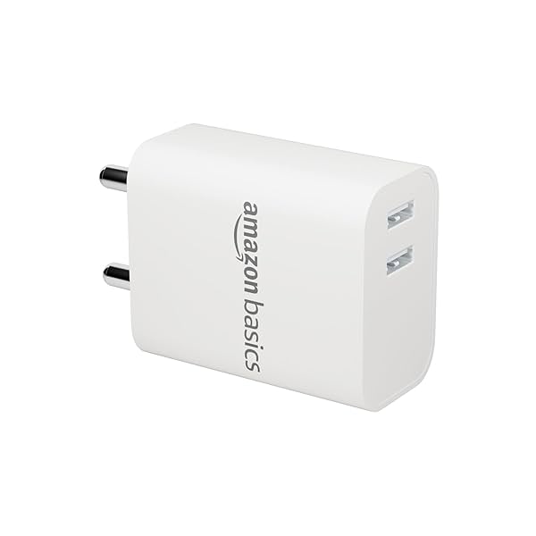 Image of Amazon Basics 12W Dual Port Fast Charger 