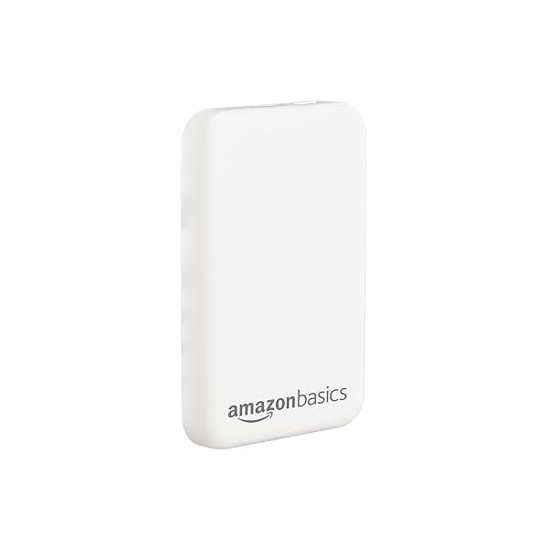 Image of Amazon Basics 5000mAh Li-Polymer Wireless Power Bank | Two-Way Fast Charging | 20W Fast Charging 