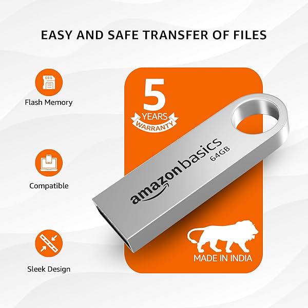 Image of Amazon Basics 64 GB Flash Drive