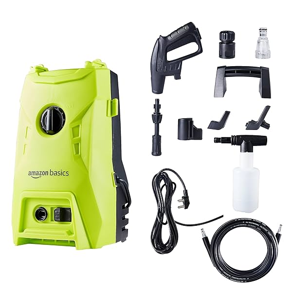 Image of Amazon Basics Car Pressure Washer (1400W, 110 Bar)