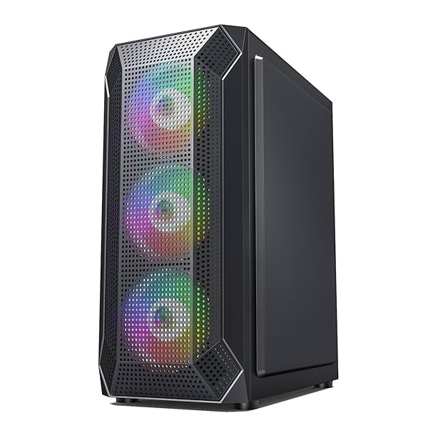 Image of Amazon Basics Gaming Cabinet with RGB Fans (4)