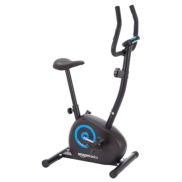 Image of Amazon Basics Magnetic Upright Exercise Bike 