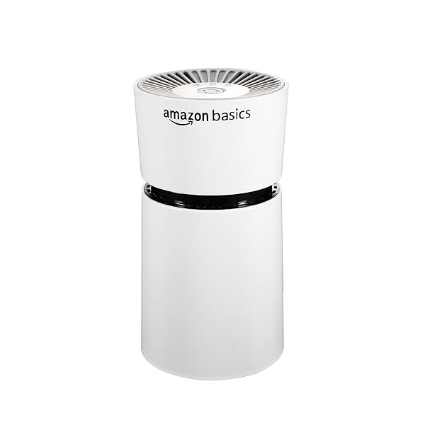 Image of Amazon Basics Portable Air Purifier with H13 HEPA Filter and Smart Ionizer Function