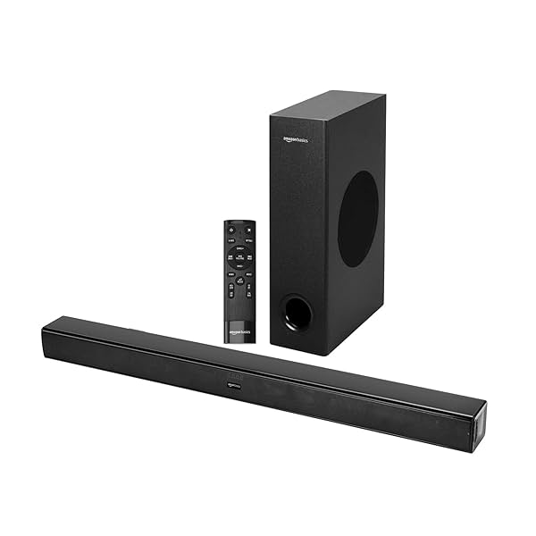 Image of Amazon Basics Soundbar with Wired Subwoofer