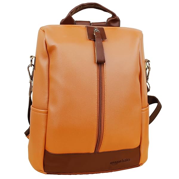 Image of Amazon Basics Women's Convertible PU Leather Backpack 