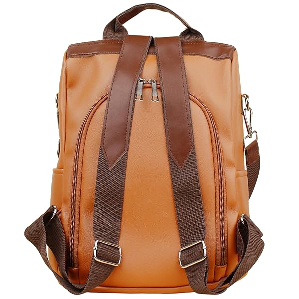 Image of Amazon Basics Women's Convertible PU Leather Backpack