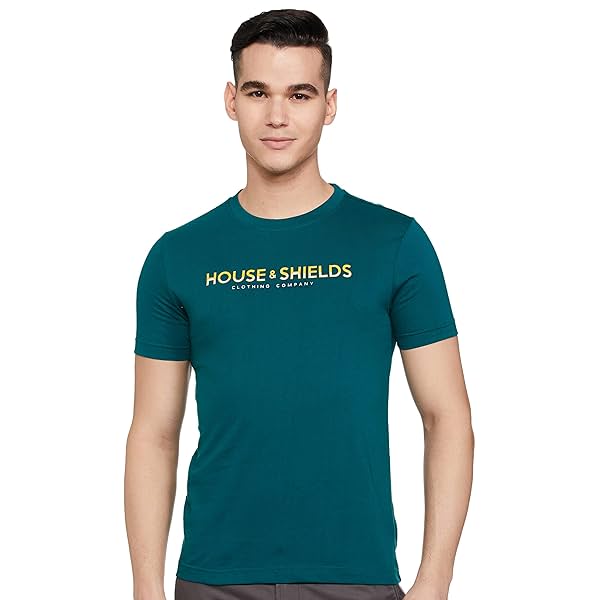 Image of Amazon Brand - House & Shields Men Regular T-Shirt