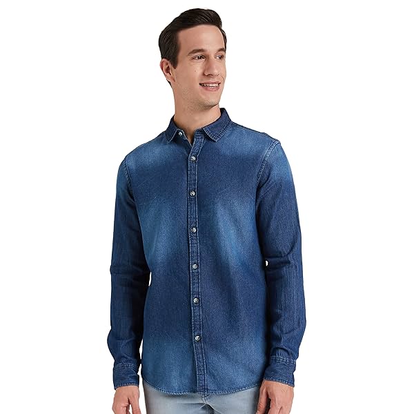 Image of Amazon Brand - INKAST Men's Denim Shirt