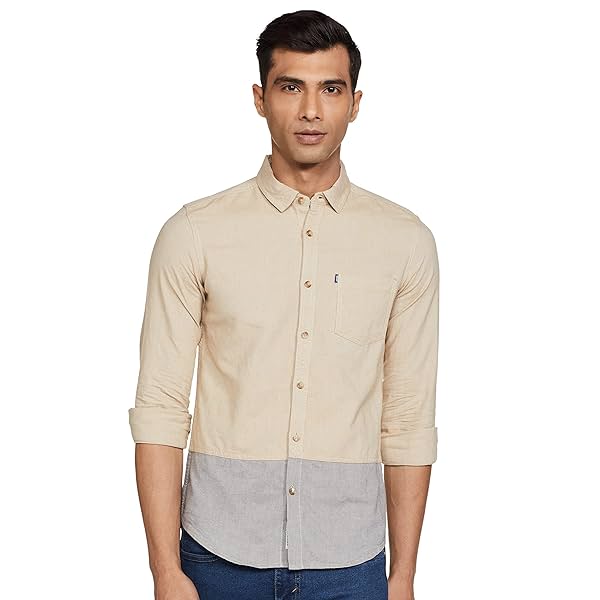 Image of Amazon Brand - INKAST Men's Slim Fit Casual Shirt