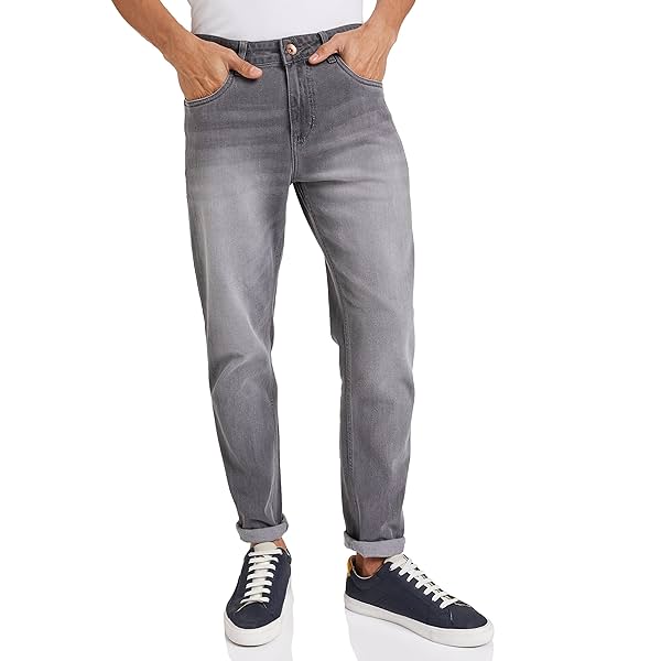 Image of Amazon Brand Men's Cotton Rich Stretchable Jeans