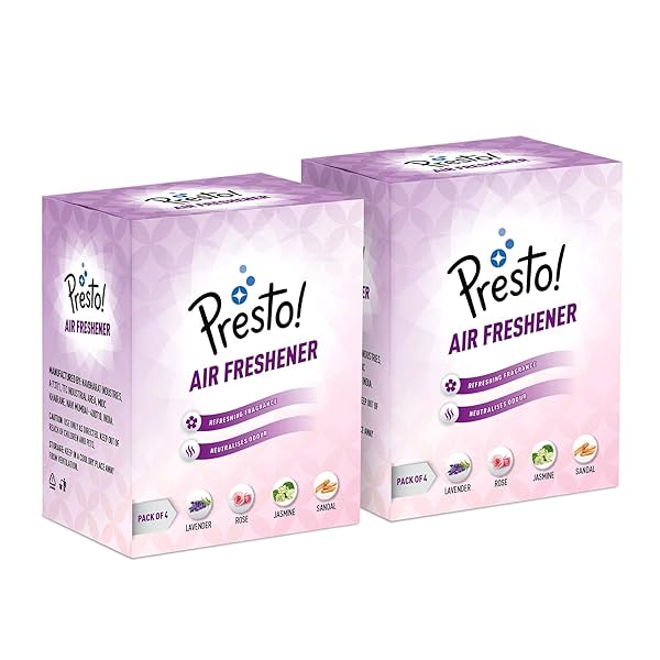 Image of Amazon Brand - Presto! Bathroom Air Freshener Blocks (Pack of 8)