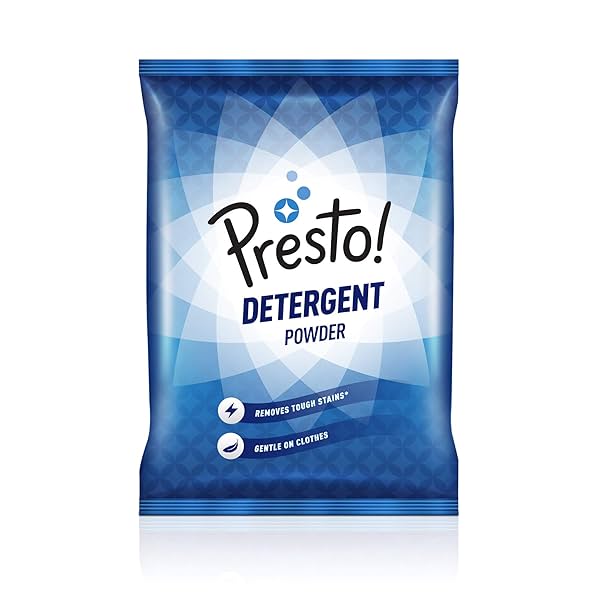 Image of Amazon Brand - Presto! Detergent Powder - 8kg