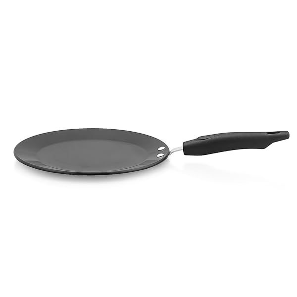 Image of Amazon Brand - Solimo 25 cm Hard Anodised Non-Stick Tawa