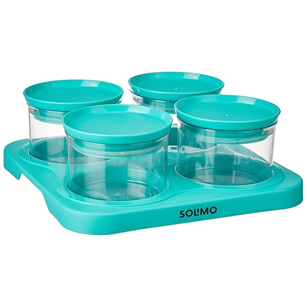 Image of Amazon Brand - Solimo Airtight Plastic Storage Set, With 4 Containers