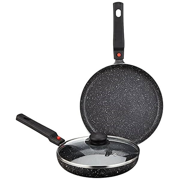 Image of Amazon Brand - Solimo Aluminium 3 Piece Non-Stick Cookware 