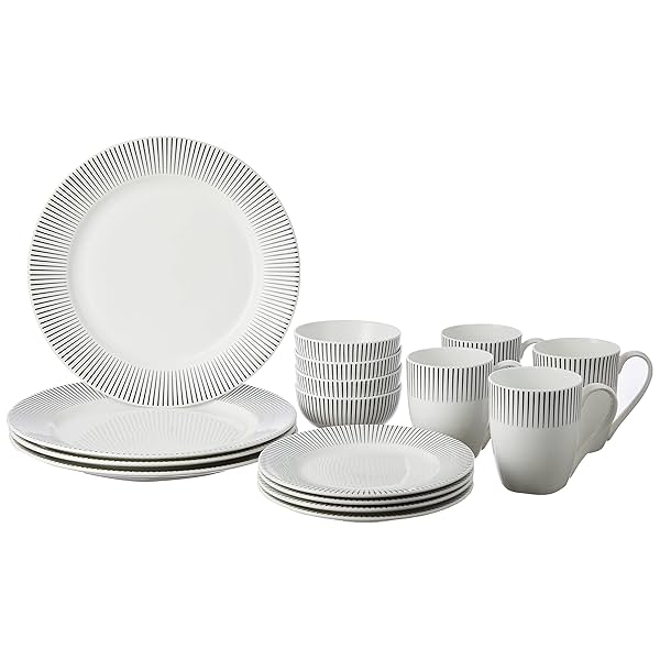 Image of Amazon Brand - Solimo Ceramic 16 Piece Printed Dinner Set |