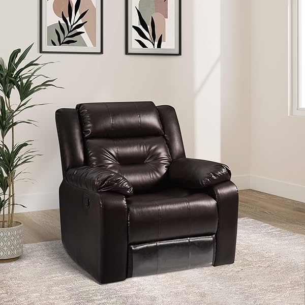 Image of Amazon Brand - Solimo Costa 1 Seater Leatherette Recliner