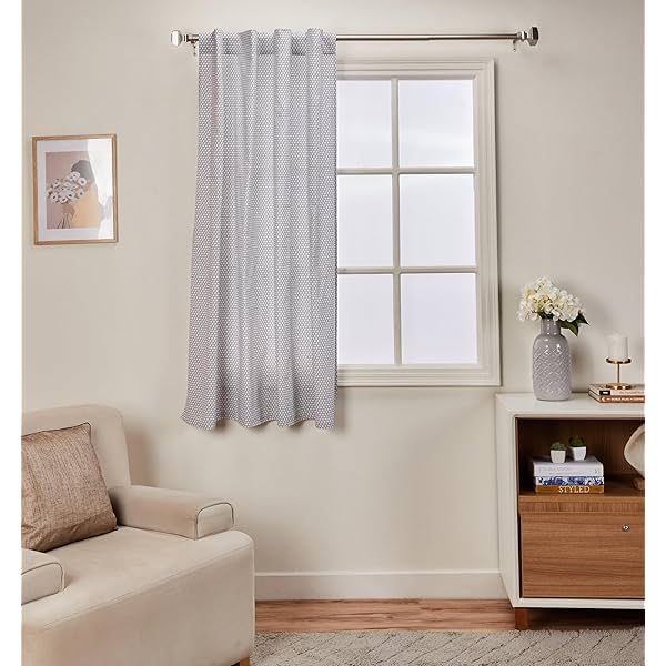 Image of Amazon Brand - Solimo Cotton Door Curtain 7ft (Set of 2)