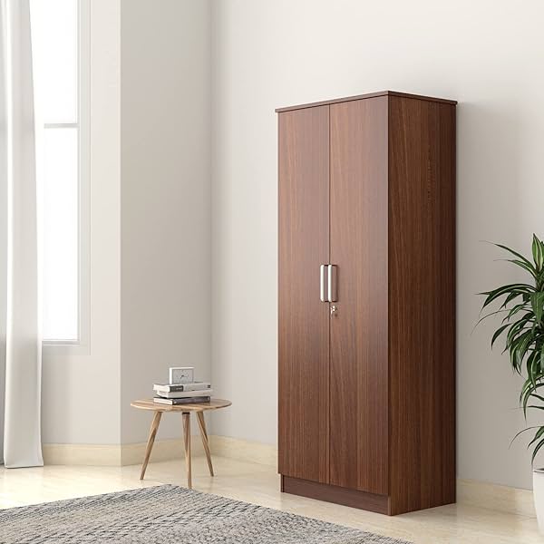 Image of Amazon Brand - Solimo Grants Engineered Wood 2 Door Wardrobe